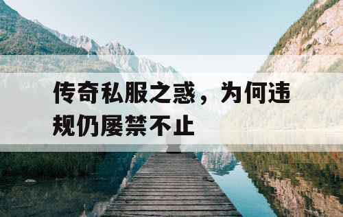 传奇私服之惑,为何违规仍屡禁不止 传奇私服之惑,为何违规仍屡禁不止