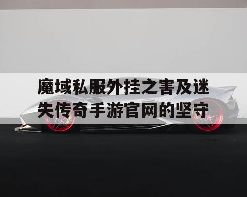 魔域私服外挂之害及迷失传奇手游官网的坚守 魔域私服外挂之害及迷失传奇手游官网的坚守