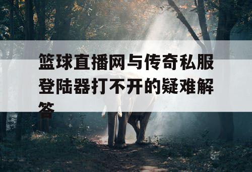 篮球直播网与传奇私服登陆器打不开的疑难解答 篮球直播网与传奇私服登陆器打不开的疑难解答