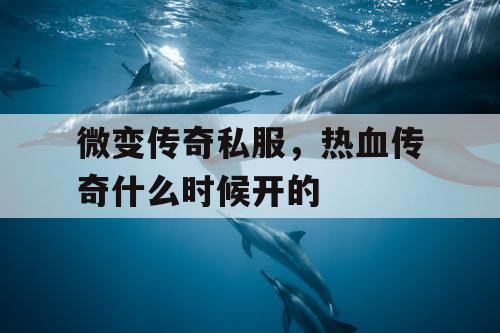微变传奇私服,热血传奇什么时候开的 微变传奇私服,热血传奇什么时候开的