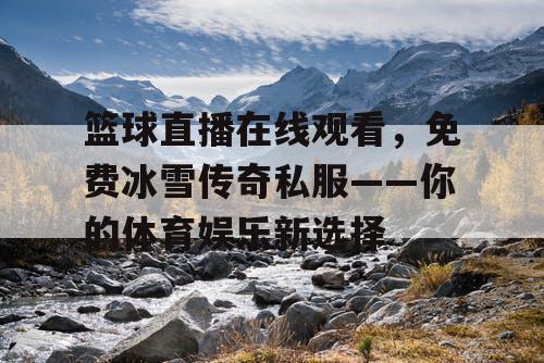 篮球直播在线观看，免费冰雪传奇私服——你的体育娱乐新选择