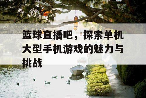 篮球直播吧，探索单机大型手机游戏的魅力与挑战