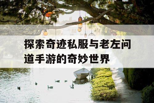 探索奇迹私服与老左问道手游的奇妙世界
