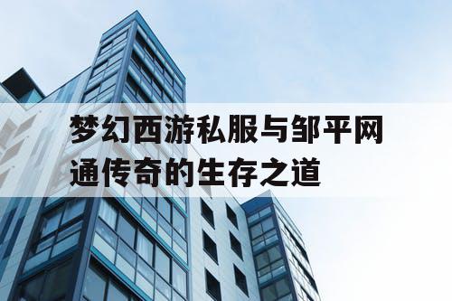 梦幻西游私服与邹平网通传奇的生存之道 梦幻西游私服与邹平网通传奇的生存之道